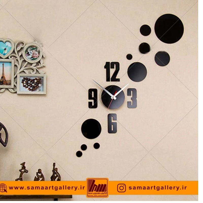 ساعت دیواری فانتزی طرح دیبا