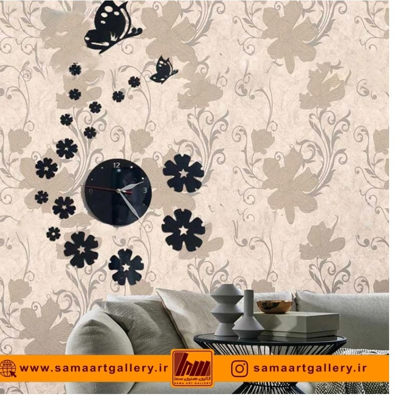ساعت دیواری فانتزی طرح گلبهار