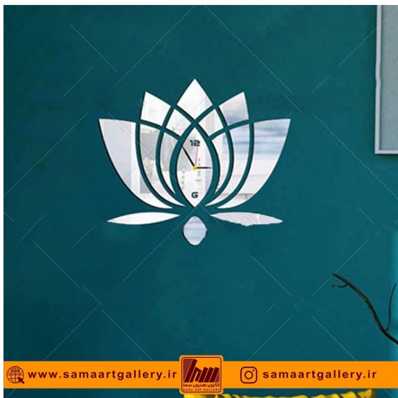 ساعت دیواری فانتزی طرح گل شماره 2