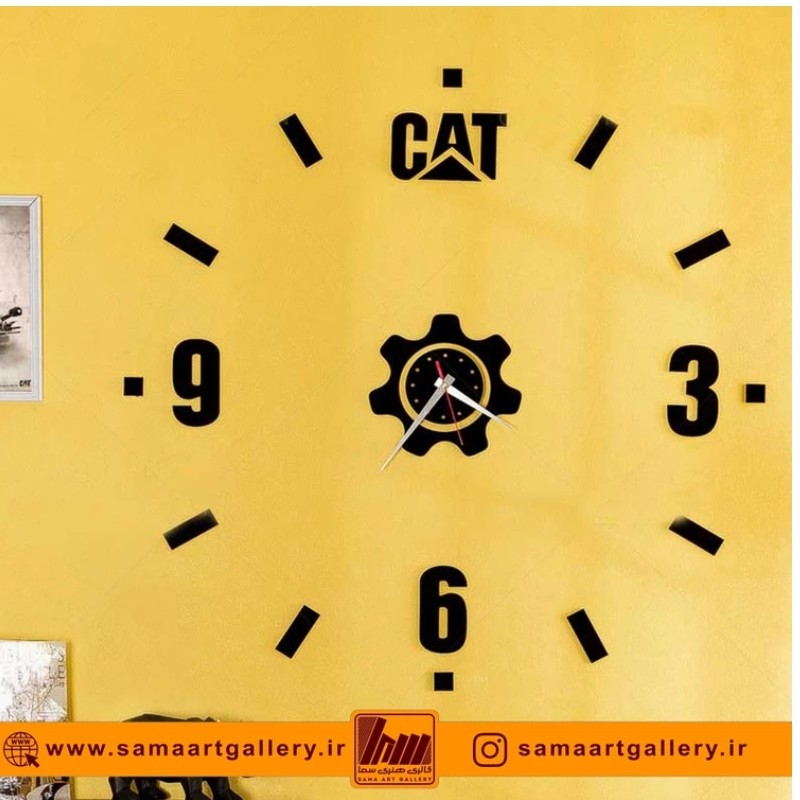 ساعت دیواری فانتزی طرح CAT