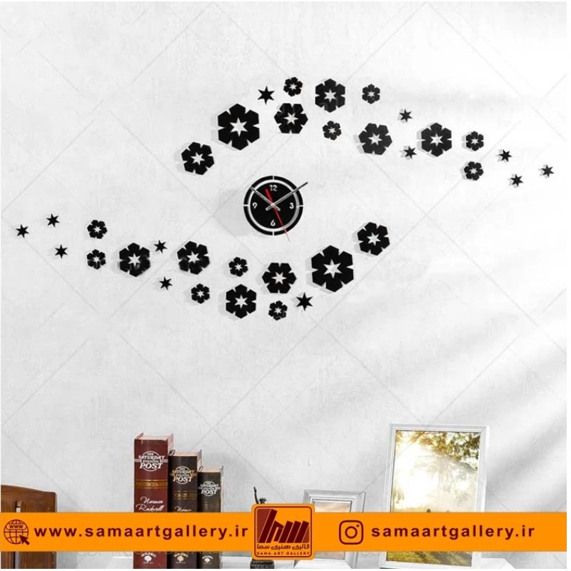 ساعت دیواری فانتزی طرح بهاریه