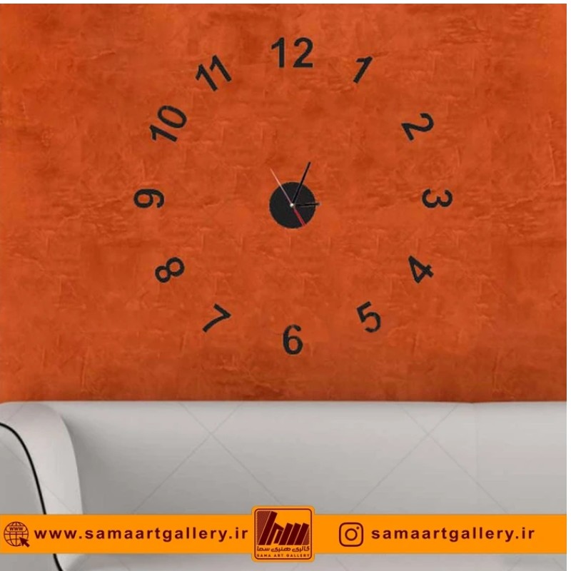ساعت دیواری فانتزی طرح وسترن شماره 3