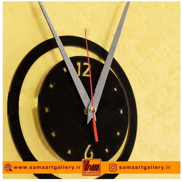ساعت دیواری فانتزی طرح جان دل شماره 1