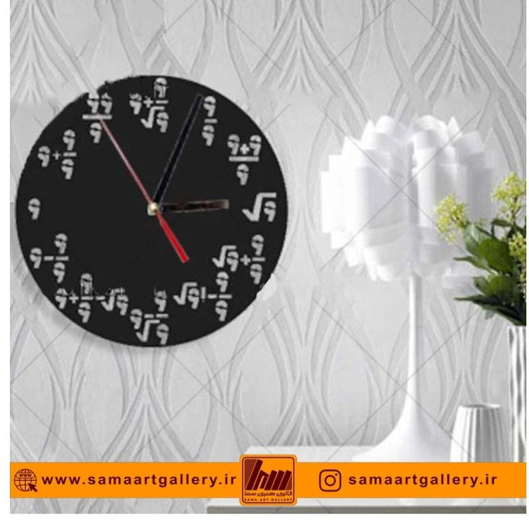 ساعت دیواری فانتزی طرح معادلات