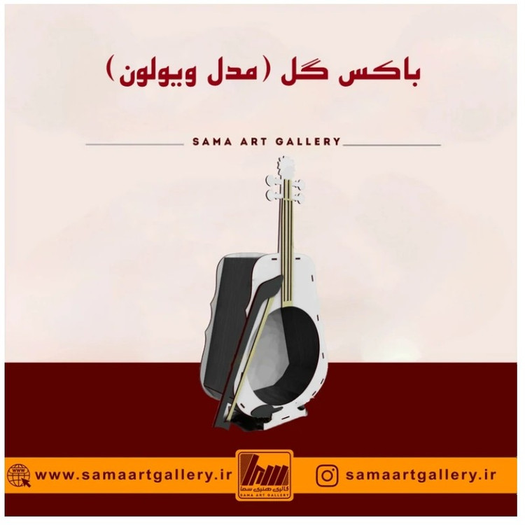 باکس هدیه گل مدل ویولون
