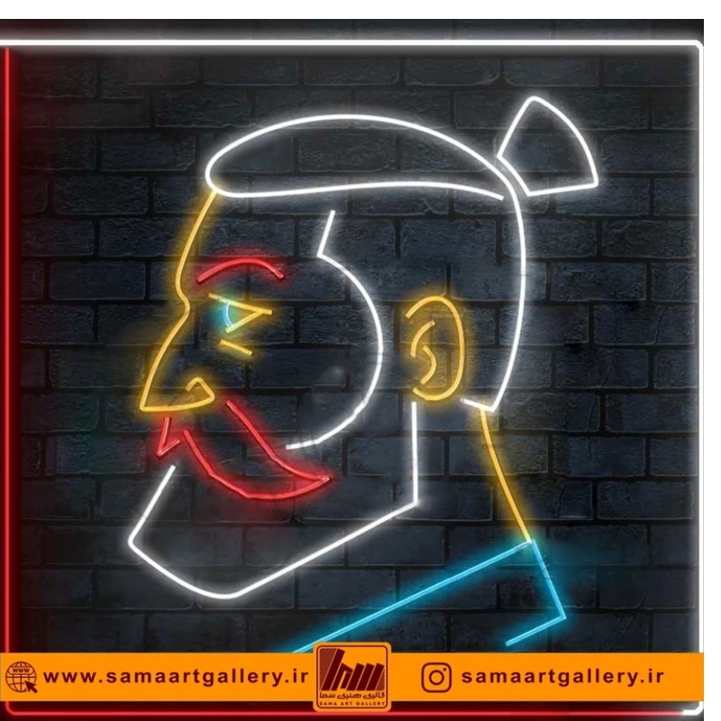 تابلو نئون طرح آرایشگاه شماره 20،آداپتور،ارسال رایگان،ضمانت سلامت 1 ماهه کالا