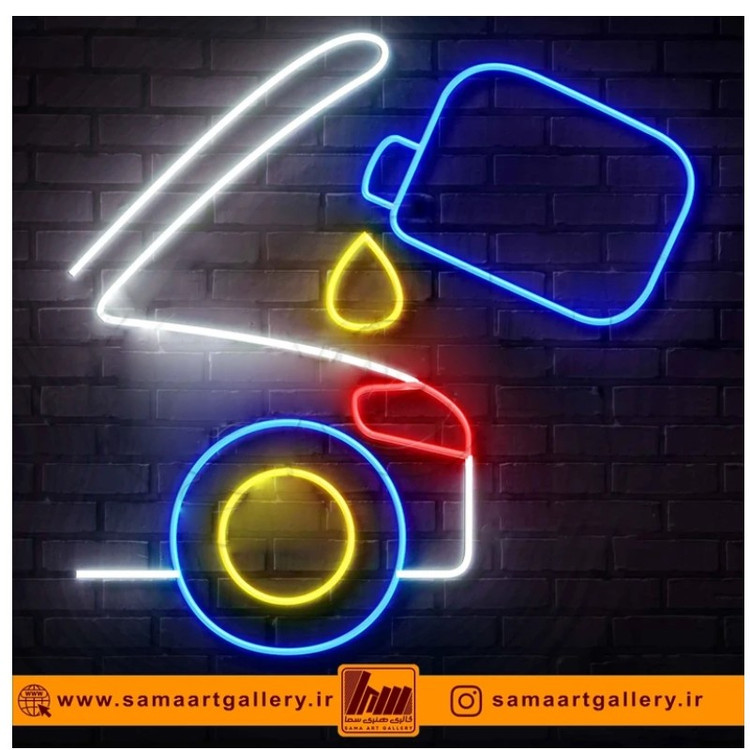 تابلو نئون طرح مکانیک شماره10