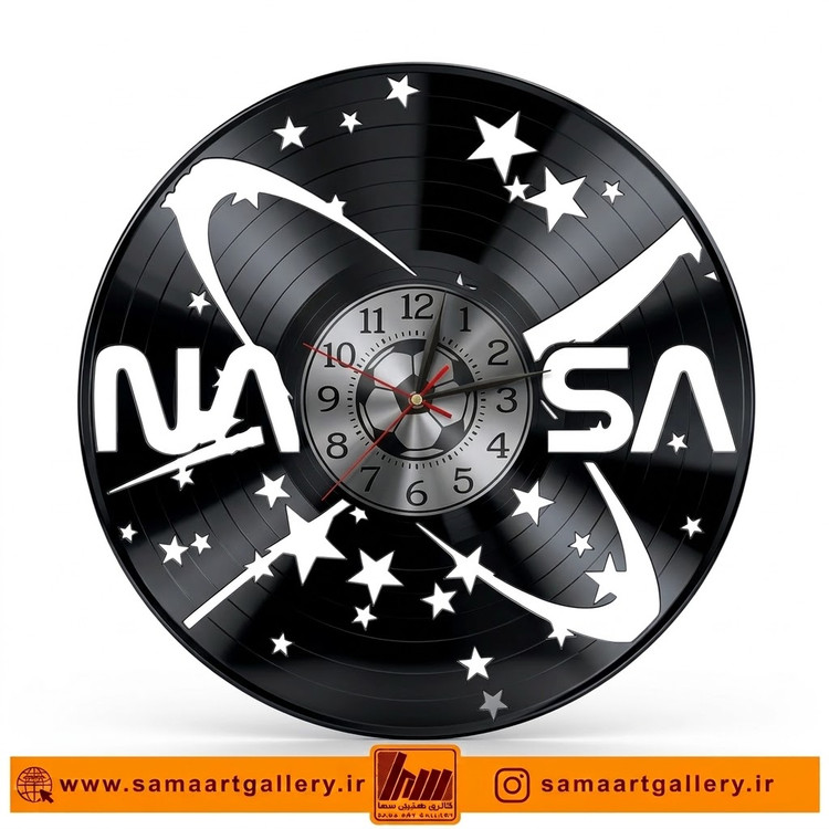 ساعت دیواری فانتزی و مینیمال طرح ناسا NASA