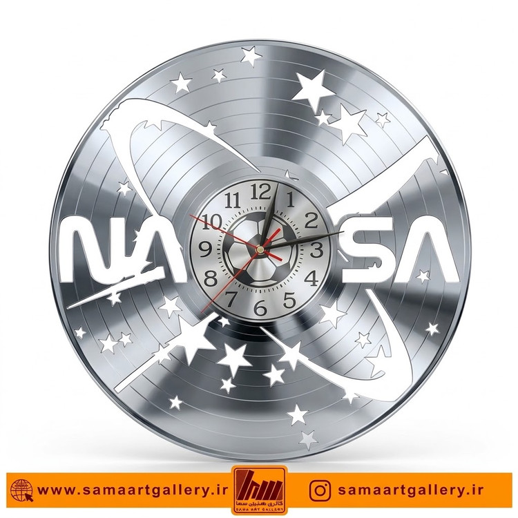 ساعت دیواری فانتزی و مینیمال طرح ناسا NASA